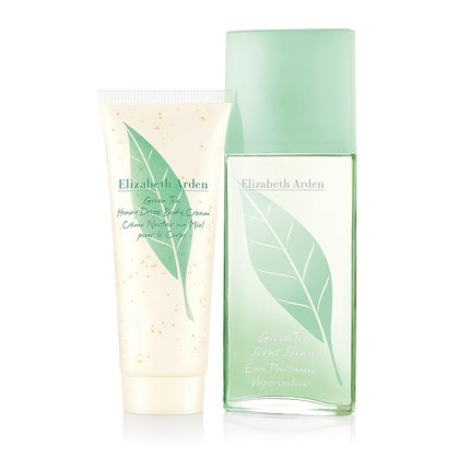 Elizabeth Arden Green Tea Gift Set: Green Tea Scent 100ml + Honey Drops Body Cream 100ml, Gift Box for Women