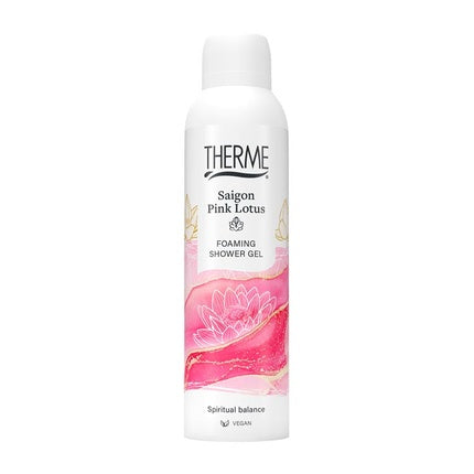 Therme Foaming Shower Gel Saigon Pink Lotus Refreshing Body Wash