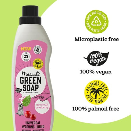 Marcel's Green Soap Universal Patchouli & Cranberry Washing Liquid