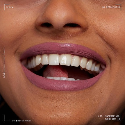 NYX Professional Makeup Lip Lingerie XXL Matte Liquid Lipstick Maxx Out 0.13 Fl Oz - Cool Toned Light Pink