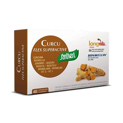 Santiveri Curcu Flex Superactive 48 Tablets Joint Health Supplement