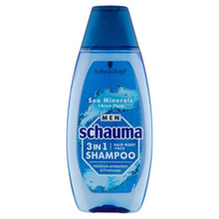 Schwarzkopf Professional Schauma Men Sea Minerals Aloe Vera Hair Face Body Shampoo - Shampoo For Men 3in1