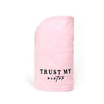 Trust My Sister Cotton Hair Towel