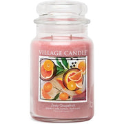 Village Candle Scented Candle in Glass Large Zesty Grapefruit