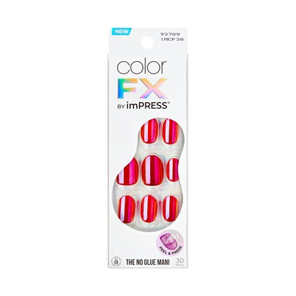 Kiss Self-Adhesive Nails Impress Color Fx Floating - 30 Pieces