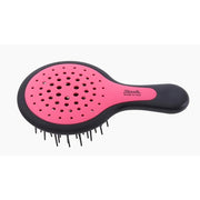 Mini Superbrush Black/Pink Handle Compact and Detangling Brush