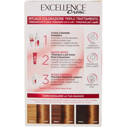 L'Oréal Paris Excellence Crème Permanent 6.3 Natural Light Golden Blonde