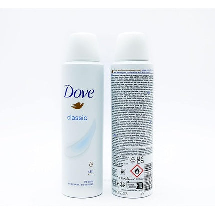 Dove Antiperspirant Deodorant Classic Women 0% Alcohol 150ml