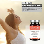 Vitamin D3 1000 IU per day + K2 MK7 High Strength and Absorption 60 Softgel Nutralie