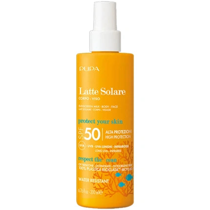 Pupa Sunscreen Milk Body Spf 50 - 200 Ml