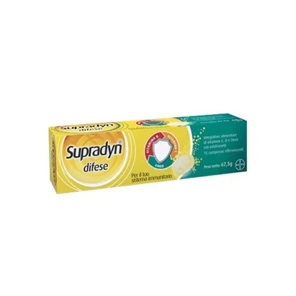 Bayer Supradyn Defenses Dietary Supplement For The Immune System 15 Effervescent Tablets