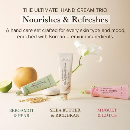 Mary&May Seoul Edition Shea Butter & Rice Bran Hand Cream Korean Fragrance