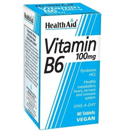 HealthAid Vitamin B6 100mg Tablets 90