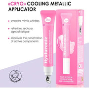 7Days Eye Cream with Hyaluronic Acid Korean Skincare for Dark Circles and Puffy Eyes Anti Aging Eye Bags Remover Anti Wrinkles Eye Gel with Cooling Massager