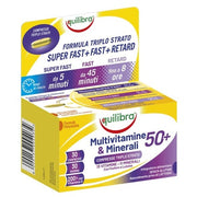 Equilibra Multivitamins and Minerals Supplement 30 Tablets Triple Layer Time-Release Enhanced Formula for Energy and Cognitive Support