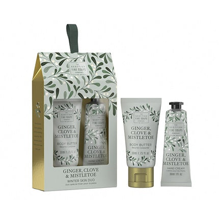 Scottish Fine Soaps Winter Skin Ginger Clove & Mistletoe Body Care Gift Set