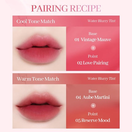 Water Blurry Tint Vegan Blurry Lip Tint Lightweight & Long-Lasting Moist