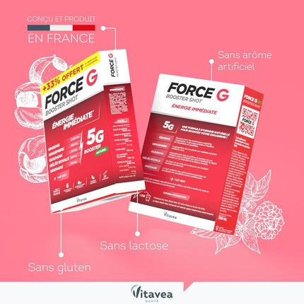 Force G Booster Shot Natural Energy Food Supplement with Ginseng