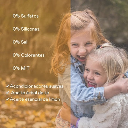 Laboratoires Valquer Preventive Biphase Conditioner for School Age Children Prevention of Lice with Tea Tree Oil Easy Combing 300ml