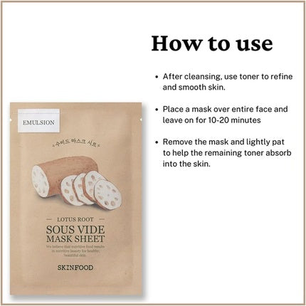 Lotus Root Mask Sheet 20g
