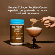 Vital Proteins Collagen Peptides Powder Supplement Type I III Cocoa Flavor Hydrolyzed Collagen for Skin Hair Nail Joint Dairy and Gluten Free 20g per Serving 297g