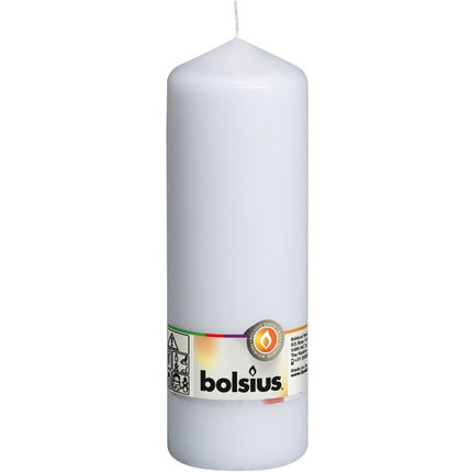Bolsius Pillar Candle 200mm X 68mm White