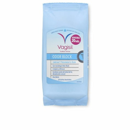 Vagisil Intimate Wipes Odor Block 20 Pieces