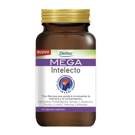Dietisa Dietisa Mega Intelecto 60 Vegetable Capsules