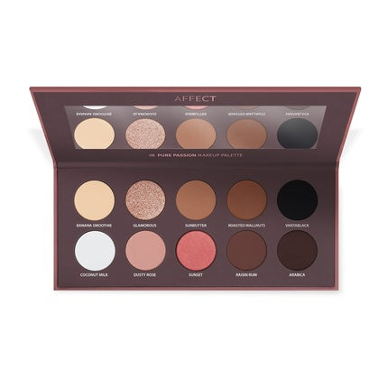 Affect Pure Passion Pressed Eyeshadow Palette - 10 Shades, 2-2.5g Each