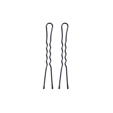 Eurostil Black Wavy Hairpins Box 200 Units