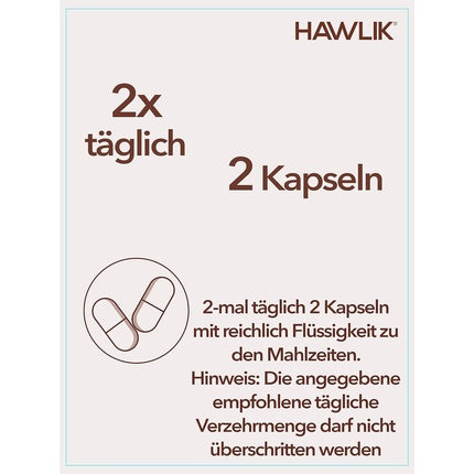 HAWLIK Polyporus Extract Capsules with Vitamin C 60 Capsules