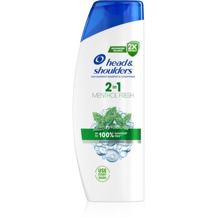 Head & Shoulders Menthol Fresh 2in1 Shampoo and Conditioner - 625 ml, Anti-Dandruff