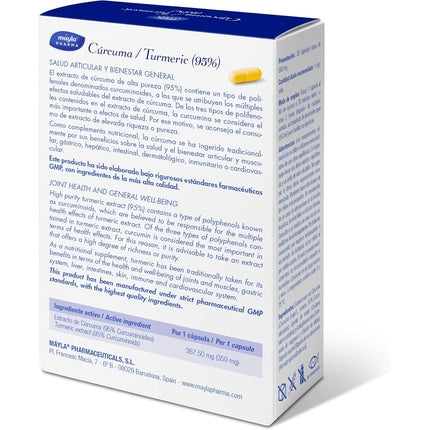 Mayla Turmeric Joint Health and General Well-Being 30 Capsules