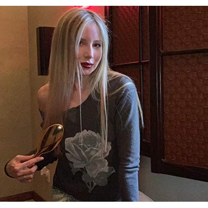 Janeke Porcupine Pure Boar Brush Enorme Chrome Model No. CRSP23M