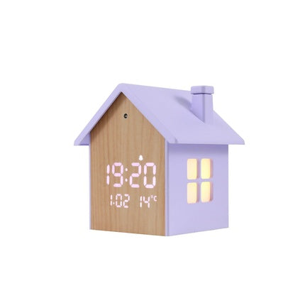 Itotal Birdhouse Alarm Clock Pastel Purple 115 X 98 X 11 Cm
