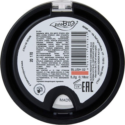 PuroBio Compact Blush No. 02 Coral Pink