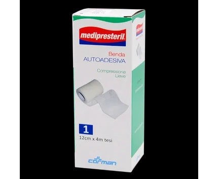 Corman Medipresteril Adhesive Bandage Light Compression 12cm X 400cm 1pc