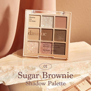 Dasique Shadow Palette #01 Sugar Brownie Cruelty-Free 9 Blendable Shades