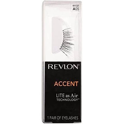 Revlon Lite As Air Accent False Eyelashes Natural Lengthening Half Lash