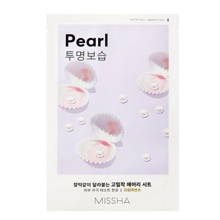 Missha Airy Fit Sheet Mask Brightening Mask With Pearl Extract 19ml