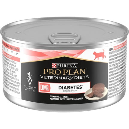 Pro Plan Veterinary Diets DM Diabetes Management Wet Cat Food 195g - Pack of 24