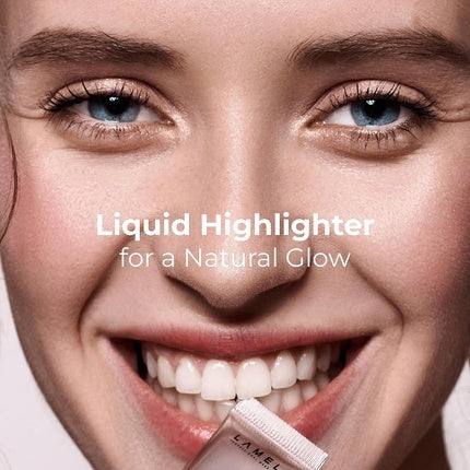 Lamel Dewy Cream BB Highlighter Lightweight Buildable Glossy Radiant Natural-looking Non-Greasy Moisturizing Long-Lasting Formula Flawless Skin-Brightening 401 Pearl 0.3 Fl Oz