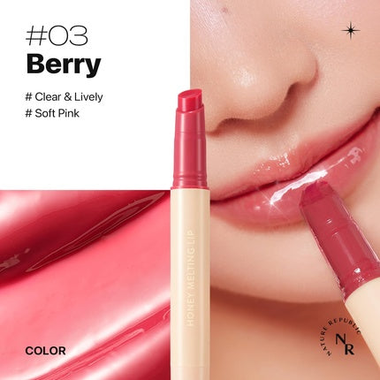 Nature Republic Honey Melting Lip Stick 03 Berry Soft Hydrating Jelly