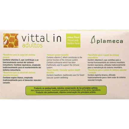 Plameca Vittal In Adults with Fresh Royal Jelly, Vitamin C and Hawthorn