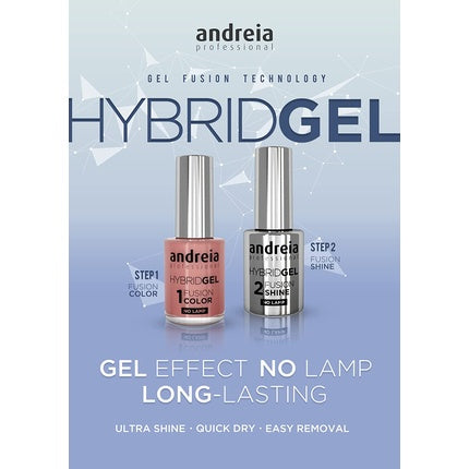 Andreia Professional Hybrid Gel Nail Polish Fusion Color H36 Chocolate 10.5ml