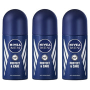Nivea PROTECT & CARE Men's Roll On Anti-perspirant Deodorant 1.7oz 50ml