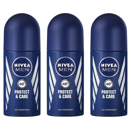 Nivea PROTECT & CARE Men's Roll On Anti-perspirant Deodorant 1.7oz 50ml