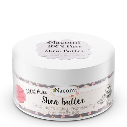 Nacomi Shea Butter 100% Shea Butter 100ml - Pure Moisturizing Cream