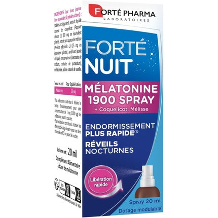Forte Pharma Melatonin 1900 Spray Sleep Spray - Fast Falling Asleep