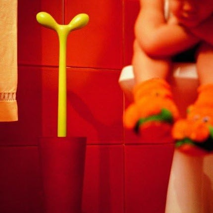 Alessi ASG04 AZ Toilet Brush - Floor Standing Light Blue